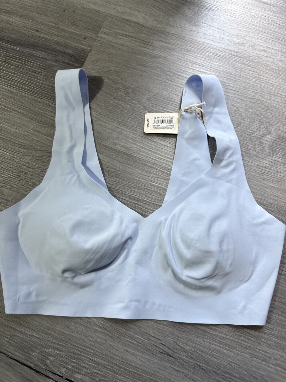 Aerie Smoothez Padded Sweetheart Bra, Blue, Small